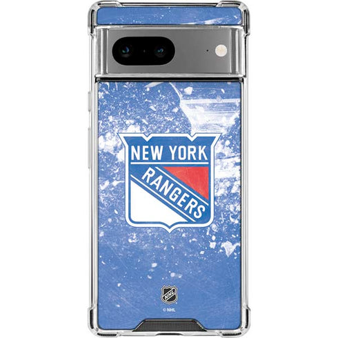 NHL New York Rangers Frozen Google Pixel 8 Clear Case